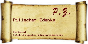 Pilischer Zdenka névjegykártya